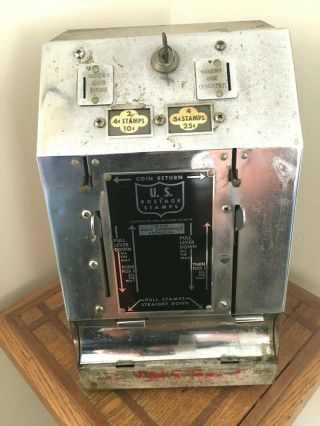 Antique Postage Stamp Vending Machine - 4 And 5 Cent Stamps - Vogue Enterprises