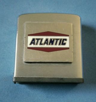 Vintage Zippo Tape Measure Advertisement Atlantic Petroleum Gas Oil