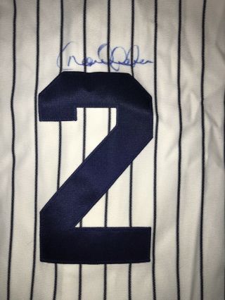 Derek Jeter Signed Yankees 2 Pinstriped Jersey Not Authenticated
