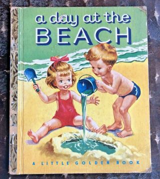 Little Golden Book 110 A Day At The Beach 1951 Corinne Malvern