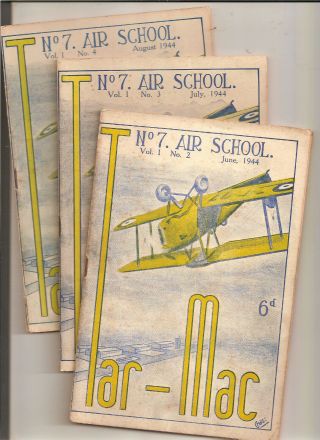 Tar - Mac Vol.  1 Nos.  2,  3,  & 4,  June,  July,  Aug.  1944:no.  7 Air School,  South Africa