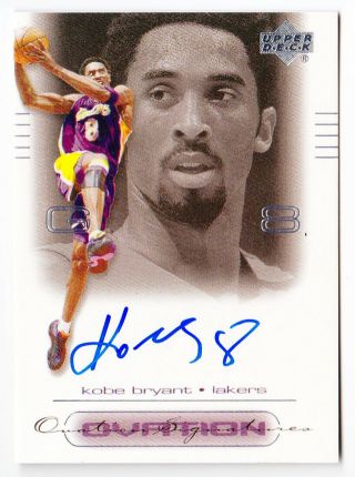 2000 - 01 Upper Deck Ovation Kobe Bryant Autograph Card - Los Angeles Lakers Auto