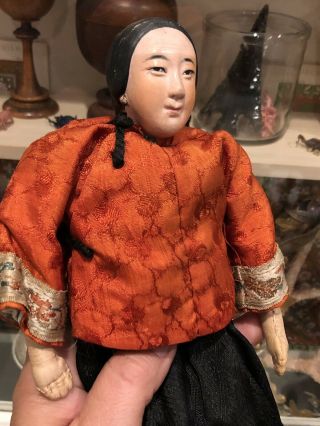 Unusual Antique 1920 ' s Chinese Woman Doll Possibly Door of Hope 2