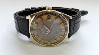 Rare Vintage Omega Constellation " Pie - Pan " Gold/ss Automatic Watch Ca.  1960 