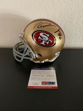 Jimmy Garoppolo & George Kittle Signed San Francisco 49ers Mini Helmet Psa/dna