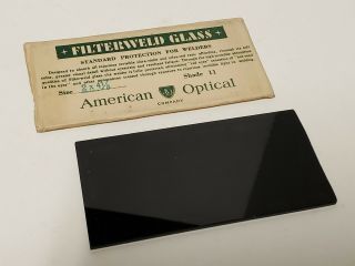 Vintage Ao American Optical Filterweld Glass Welding Lens - Shade F11
