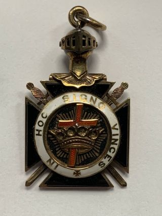 Rare Antique Masonic Watch Fob Mason Fabulous Detail