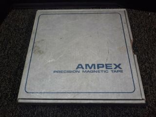 Vintage Ampex Grand Master 456 1 " Inch X 10.  5 " Inch Magnetic Tape Reel Aluminum