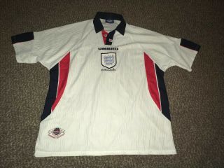 Vintage England Football Shirt 1997 Umbro Size Xxl