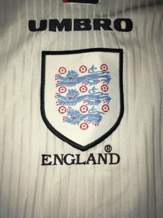 Vintage England Football Shirt 1997 Umbro Size XXL 3