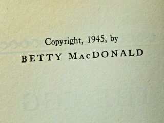 The Egg and I by Betty MacDonald 1945 Vintage Novel 3