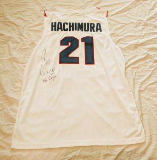 Rui Hachimura Signed Jersey Gonzaga Bulldogs Basketball W/proof Nba Ncaa Japan