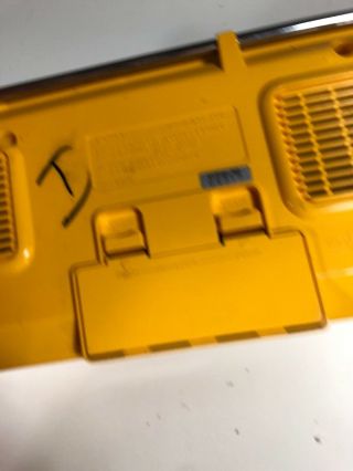 VINTAGE Sony Sport Yellow Boombox CFS950,  Radio Casette Player Recorder 3