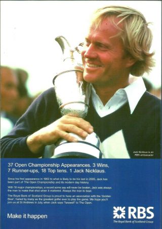 2005 British Open - St Andrews Official Program,  Tickets - Tiger Woods 2