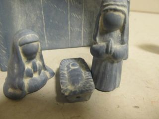 Hand Made Vintage 14 Piece Nativity Set Ceramic Usa