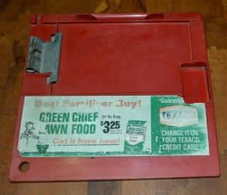 Vintage Quick - Charge TEXACO PLASTIC CREDIT CARD Clip Board/ Texaco Key Chain 2