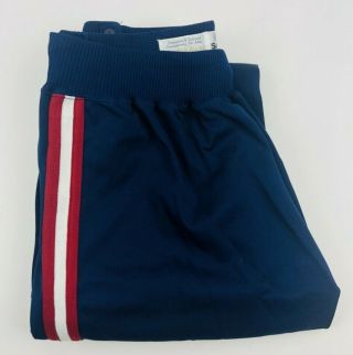 Vtg York Knicks Sand Knit Nba Basketball Warm Up Button Up Track Pants Sz 36