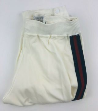 Vtg York Knicks Sand Knit Nba Basketball Warm Up Button Up Track Pants Sz 34