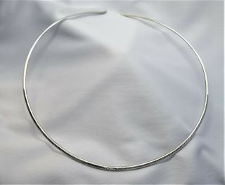 Stylish Vintage Jay King Mine Finds Sterling Silver Collar Necklace