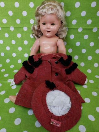 1934 Vintage Composition Ideal Shirley Temple Doll " 18