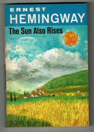 The Sun Also Rises By Ernest Hemingway 1970 Vintage Paperback