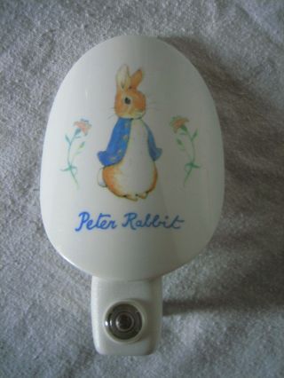 Vintage Peter Rabbit Auto Sensor Night Light Growth Chart Wall Art Pictures 2