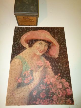 Vintage Antique Wooden Jigsaw Puzzle Torchy Harriet 1930 