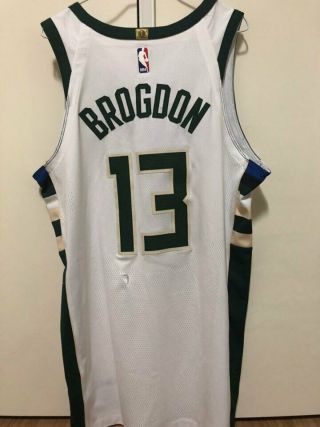Malcolm Brogdon Game - Worn / (12/2/17) Meigray Authentic Jersey [ly]