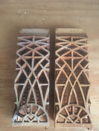 2 Vintage Ceramic Radiant Brick For Space Gas Heater Thompson No 4