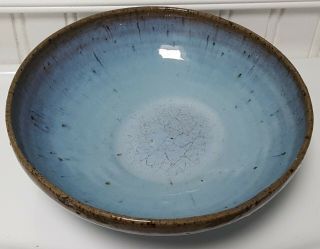 Antique Chinese Large Jun Blue Glazed Bowl Ming Or Qing Dynasty Not Vase Dish