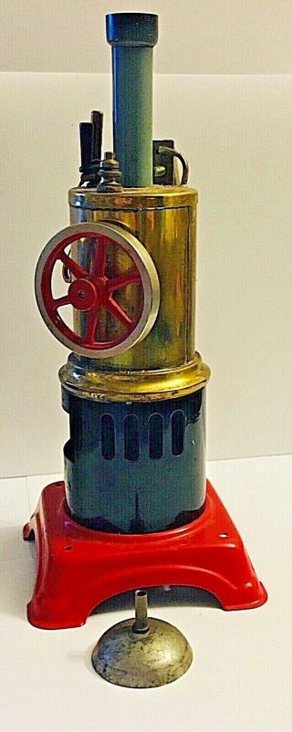 Antique Weeden Upright Toy Steam Engine Burner Rare & One
