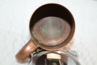 VINTAGE SOLID COPPER TANKARD.  MOSCOW MULE,  COFFEE CUP SIZE. 3