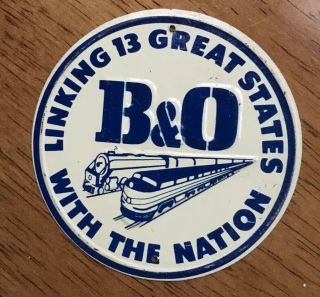 Vintage 1950’s B & O Railroad Sign Post Cereal Small Tin Metal