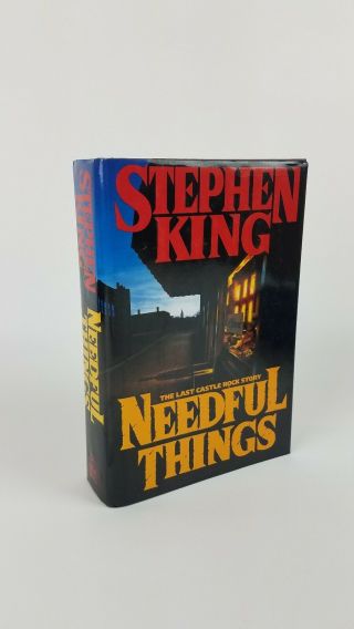 Vtg 90s 1991 Stephen King Needful Things Hardcover Book 1st Printing Vguc