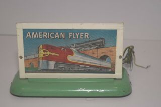 Vintage American Flyer Santa Fe Railroad Powered Billboard