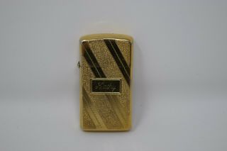 Vtg Zippo Lighter,  Gold Colored,  Engraved Kathy,