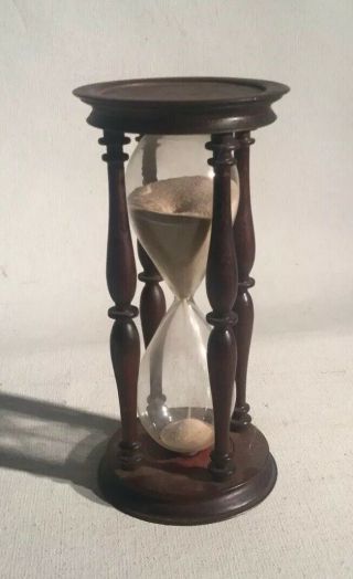 Antique Mahogany Hourglass Height 6 1/2”