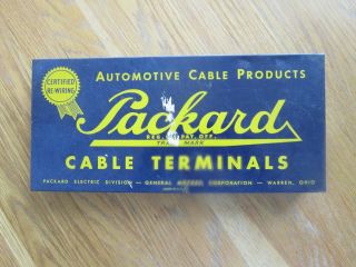 Vintage Packard Automotive Cable Terminals Tin Packard Motor Car Co.