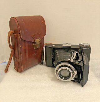 Vintage Zeiss Ikon Compur Folding Camera With Case
