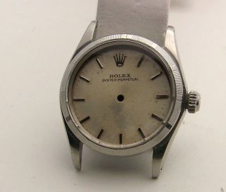 Rolex Midsize Stainless Model 6548,  6549 Oyster Perpetual Case & Dial Circa 1968