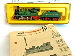 Vintage Arnold Rapido N Scale Locomotive & Coal Car No.  0226 Western & Atlantic