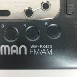 Vintage Sony Walkman WM - FX423 Tape Player FM/AM Radio Mega Bass 3