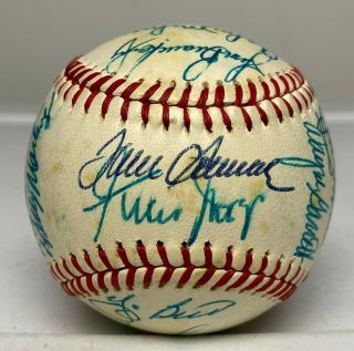 1973 Ny Mets Team 22x Signed Baseball W/ Tom Seaver Berra Mays Hof Psa/dna Loa