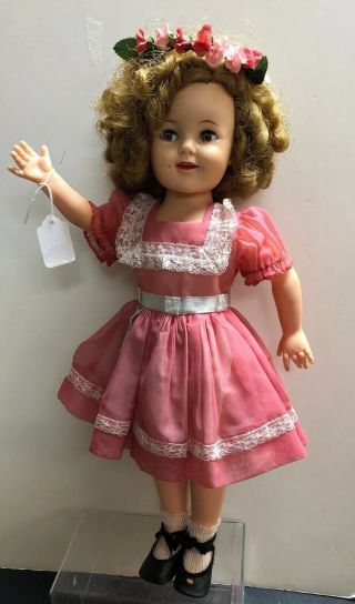19” Vintage Antique Ideal All Shirley Temple Doll 1958 Adorable Curls S 2