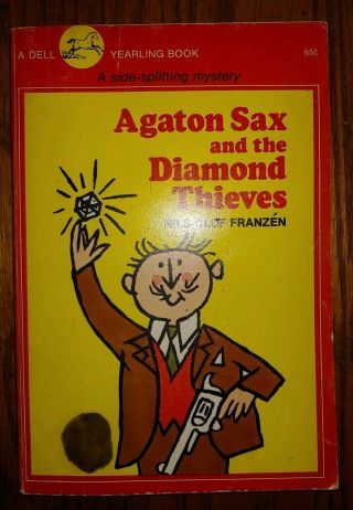 Agaton Sax And The Diamond Thieves By Nils - Olof Franzen 1970 Dell Yearling Pb
