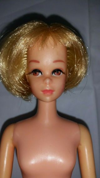 Vintage Mattel Barbie Doll Pale Blonde Francie Hair Happenins Tnt