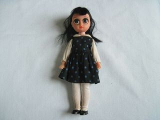 Vintage 1960 ' s Susie Sad Eyes Brunette Doll with Box and Clothes 2