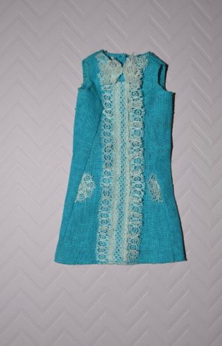 Vintage Barbie - 1967 Francie Iced Blue Dress 1274