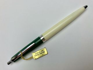 Vintage Montblanc No.  008 Ballpoint Pen In Green And White Color (rare)