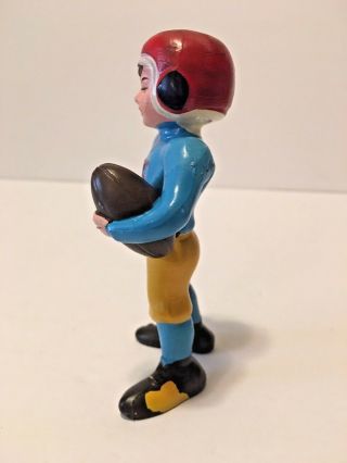 Vintage Wilton Football Player Cake Topper 4 1/2 Inches tall 2